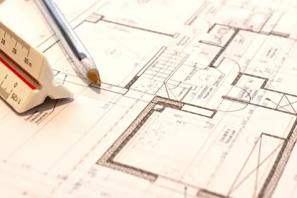 Image of architect Yeadon drawings
